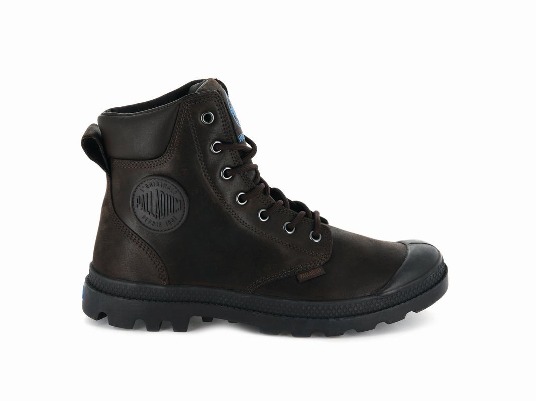 Palladium Pampa Cuff Wp Lux Ženske Vodootporna Čizme Čokoladne ||PR8143069||